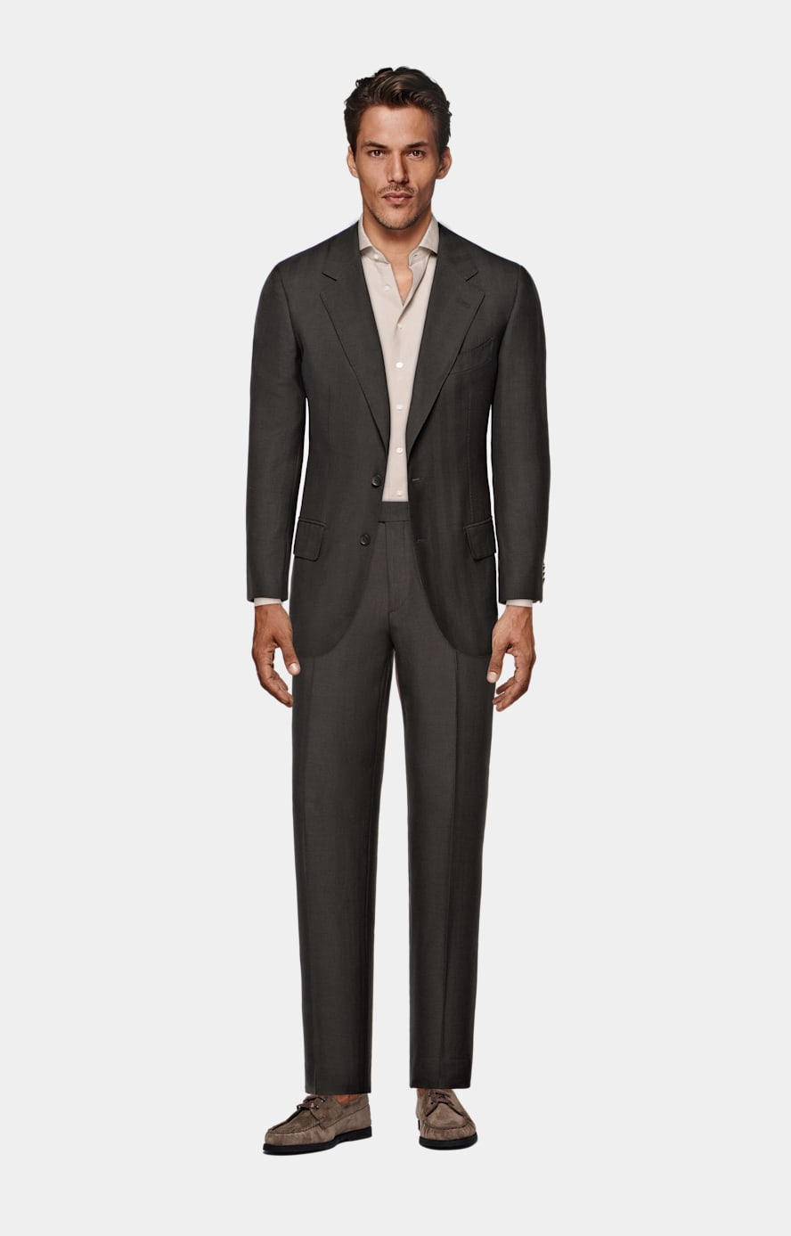 Hemd hellbraun Tailored Fit