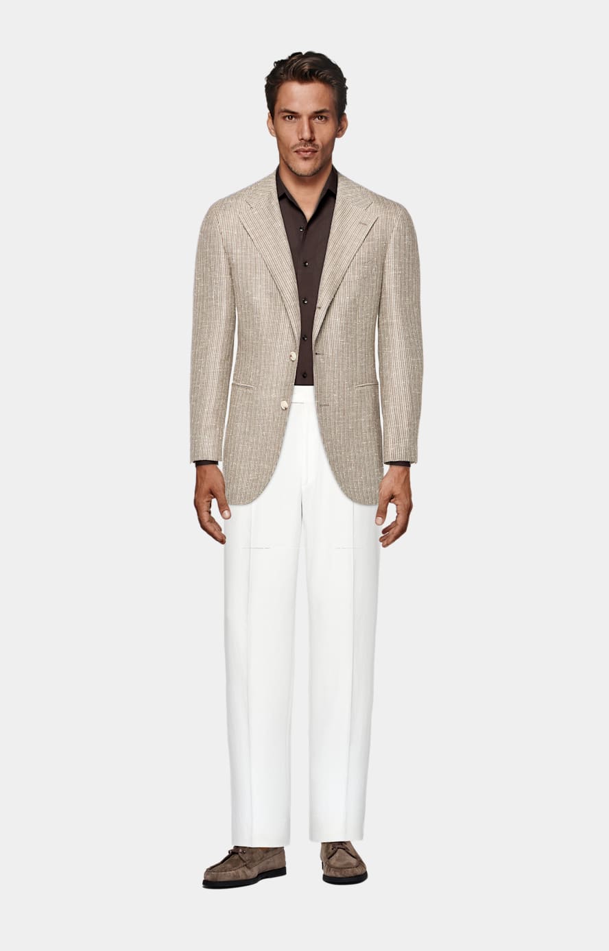 Brown Tailored Fit Shirt