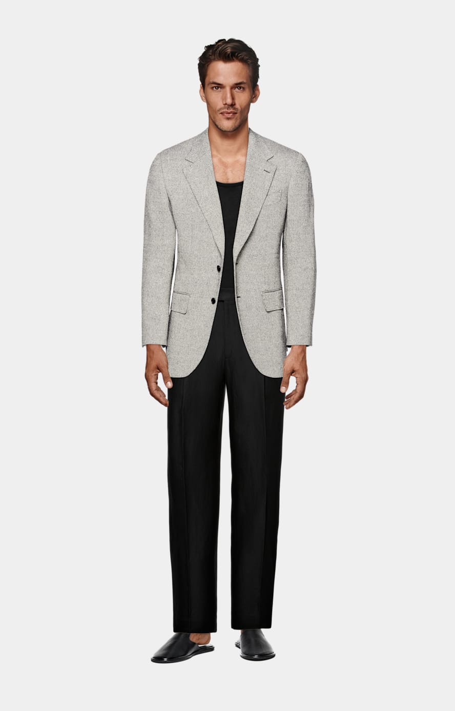 Black Tailored Fit Milano Blazer
