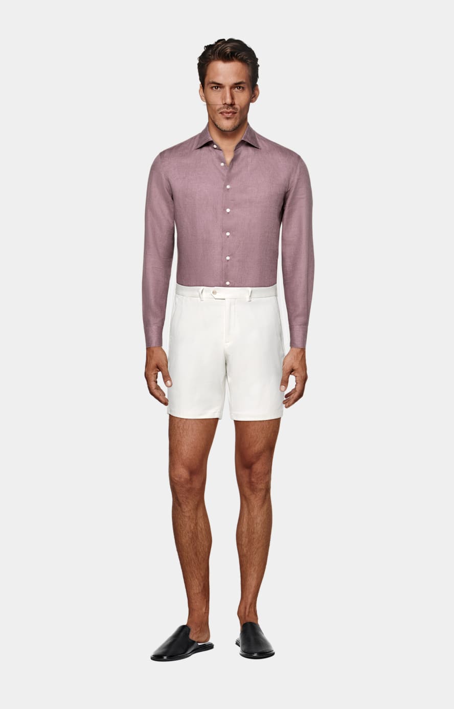 Purple Tailored Fit Shirt
