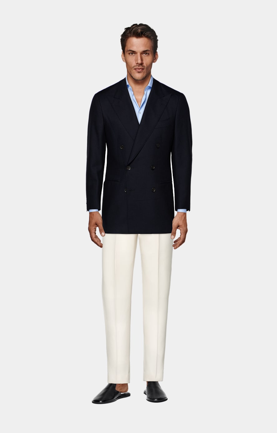 Navy Tailored Fit Havana Suit Jacket