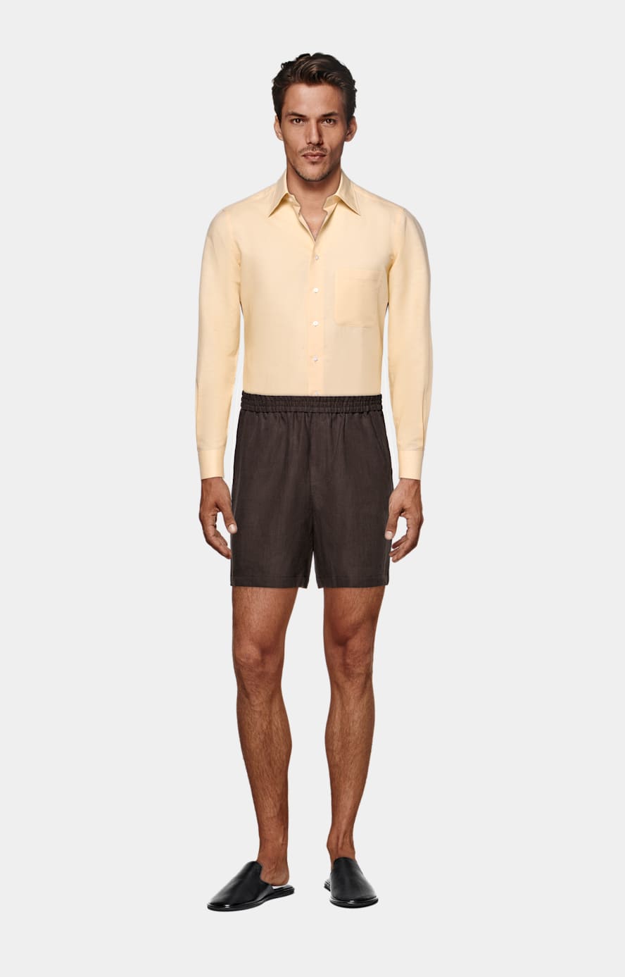 Light Yellow Tailored Fit Shirt