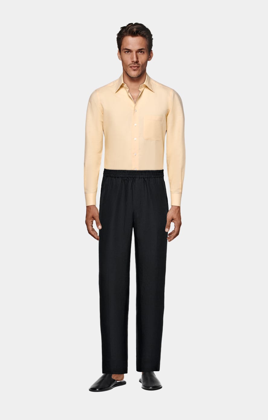 Light Yellow Tailored Fit Shirt