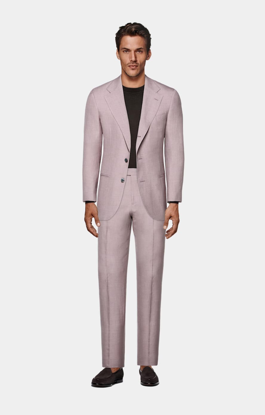 Purple Tailored Fit Havana Suit