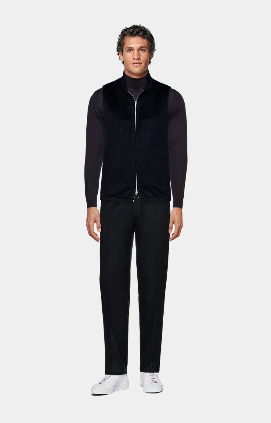 Classic Straight Leg Umstandshose navy