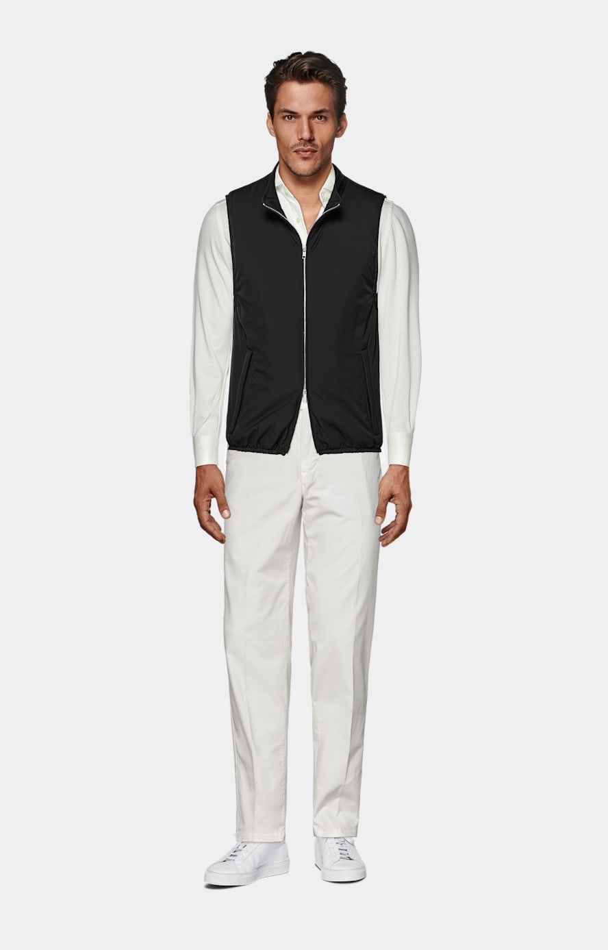 Off-White Slim Leg Straight Chinos
