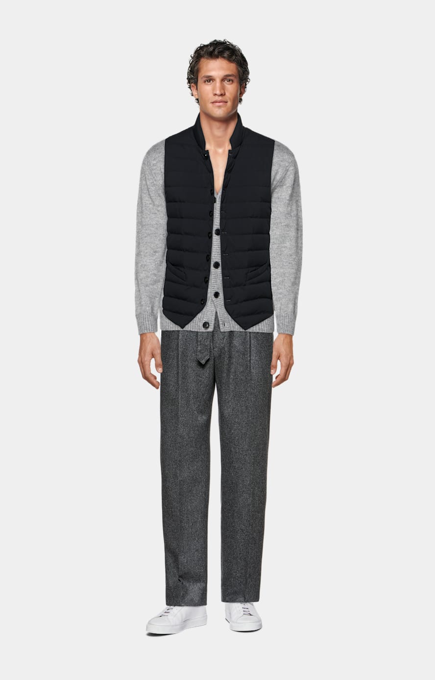 Lightweight Cardigan in Beige, Grey and Black main image 0
