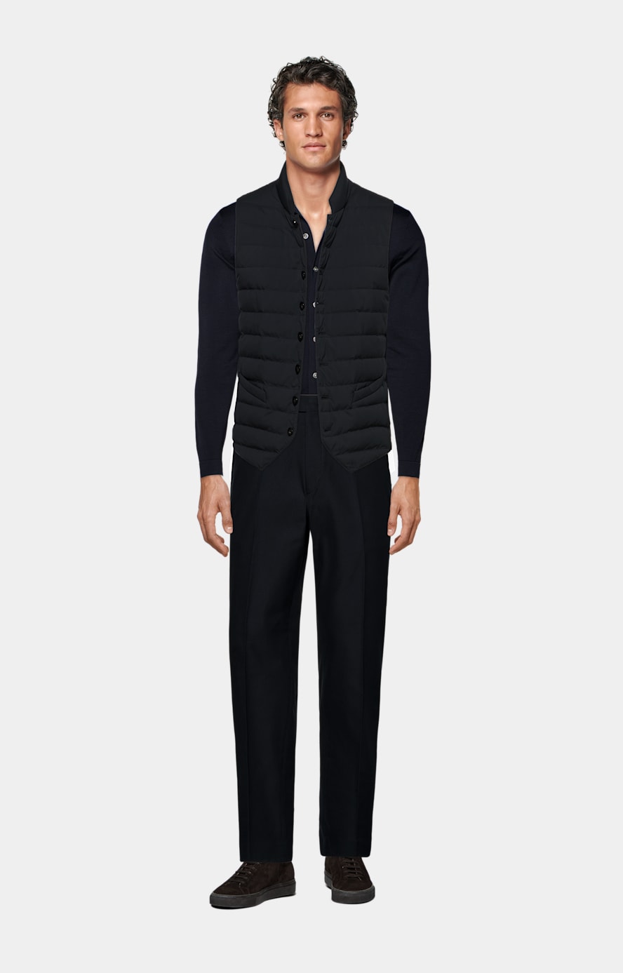 Magic Straight Pants in Navy