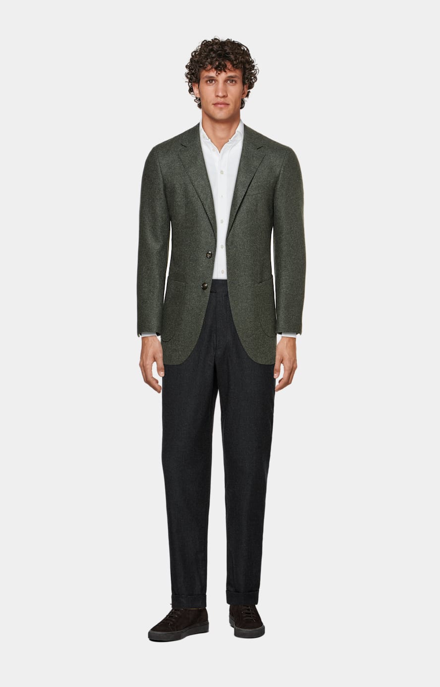Giacca Havana verde scuro tailored fit