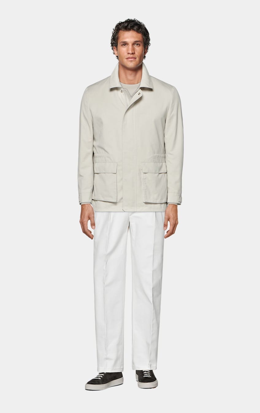 Sand Field Jacket in Water-Repellent Technical Fabric | SUITSUPPLY ...