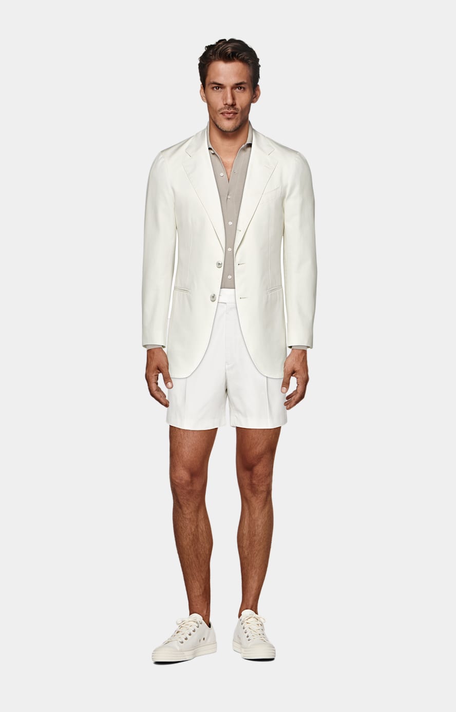 Off white blazer fit clearance