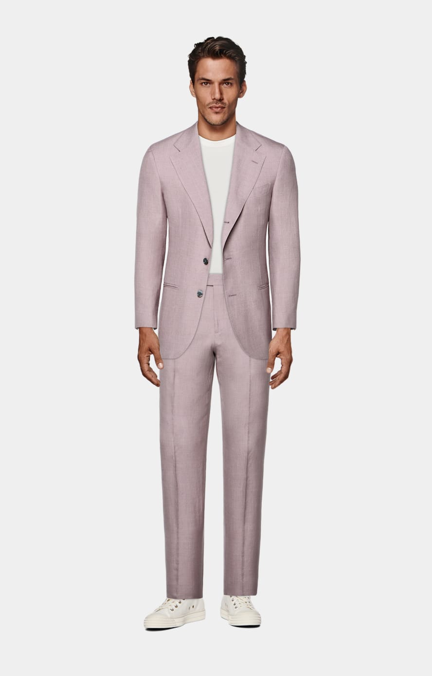 Purple Tailored Fit Havana Suit