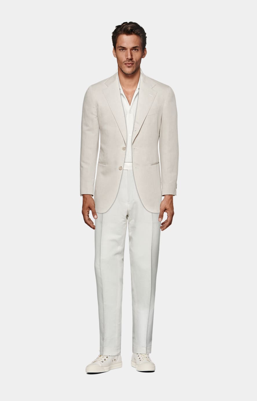 Sand Tailored Fit Havana Suit Jacket