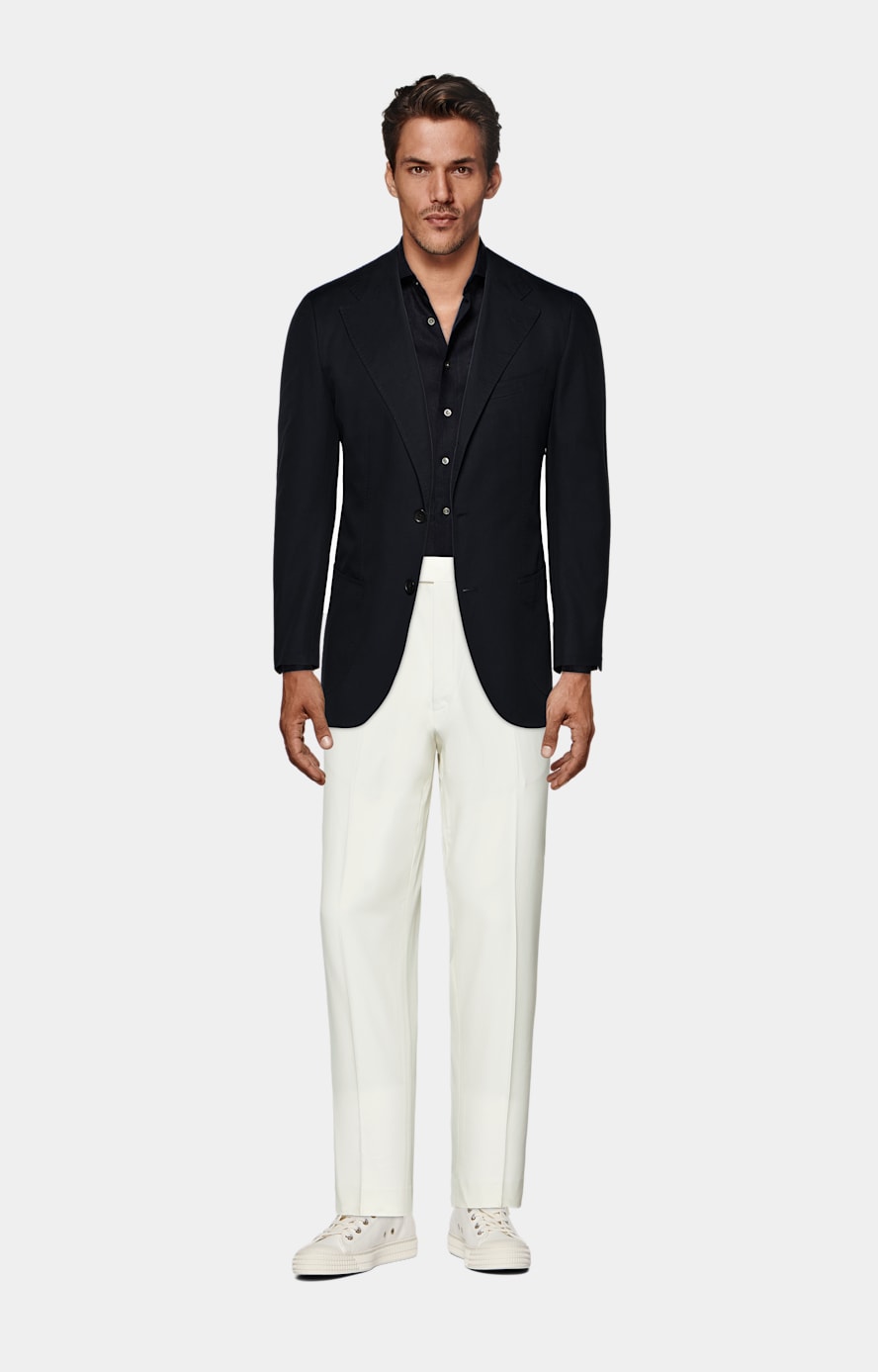 Navy Relaxed Fit Roma Suit Jacket