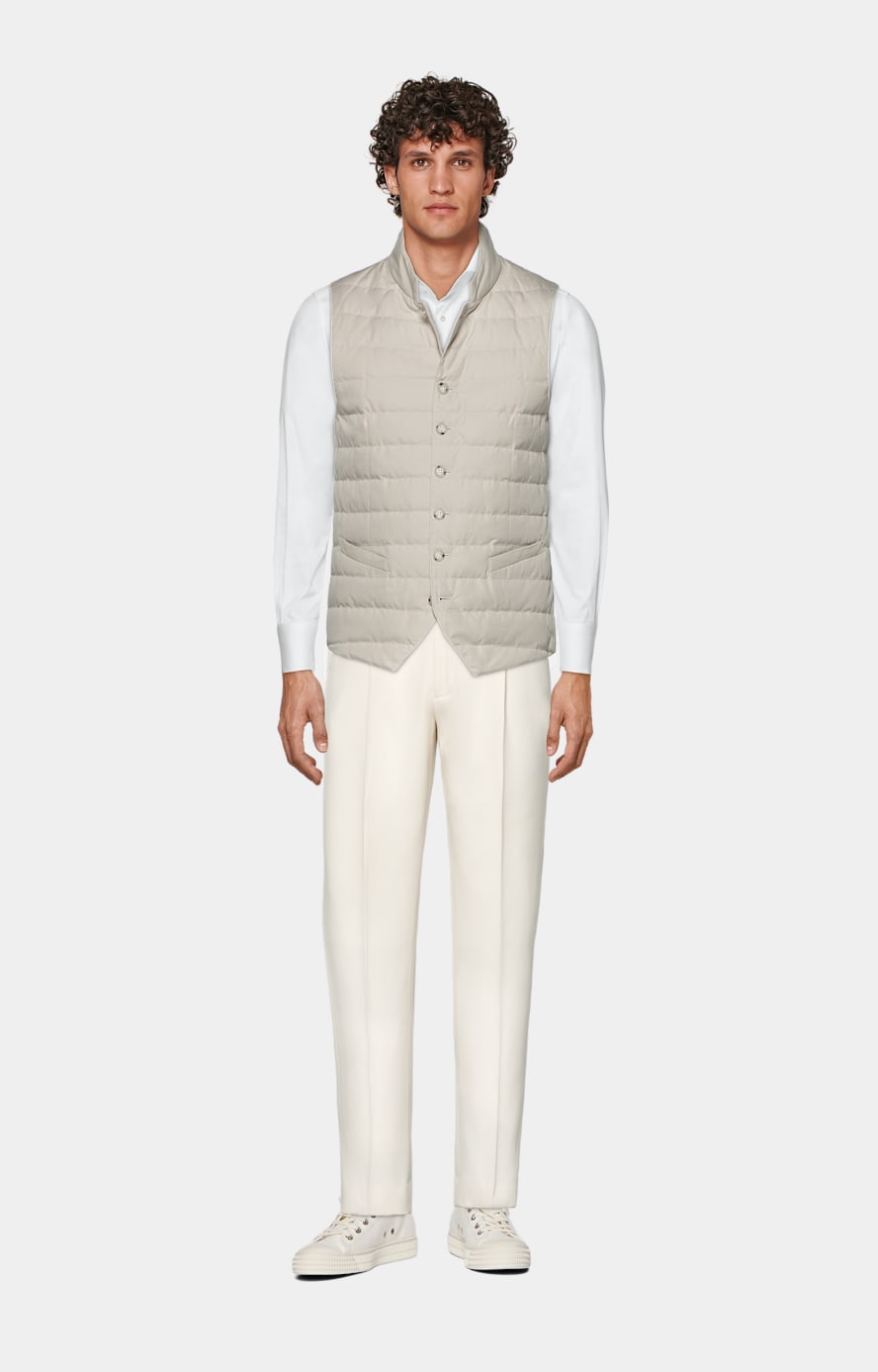 Chemise coupe tailored en popeline blanche