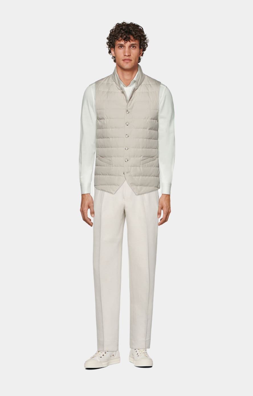 Chemise coupe Tailored blanc cassé