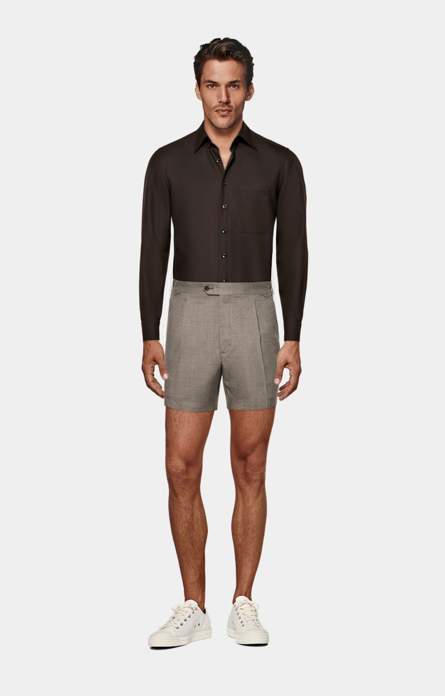Dark Brown Relaxed Fit Shirt