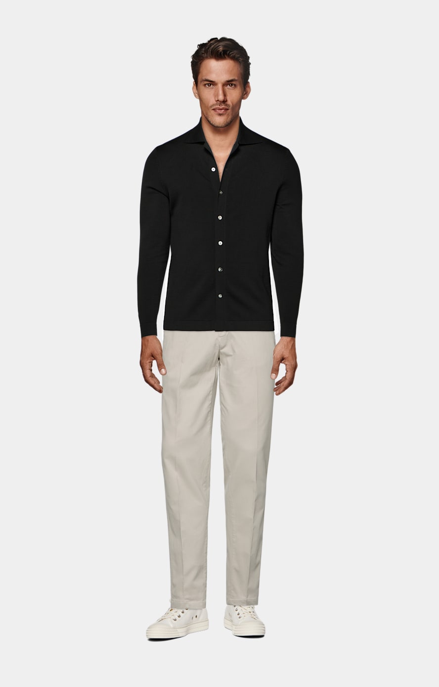 Light Brown Slim Leg Straight Chinos