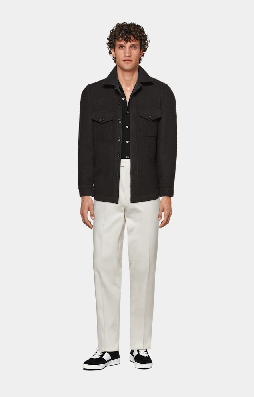 Dark Brown William Shirt-Jacket in Pure Casentino Wool | SUITSUPPLY US
