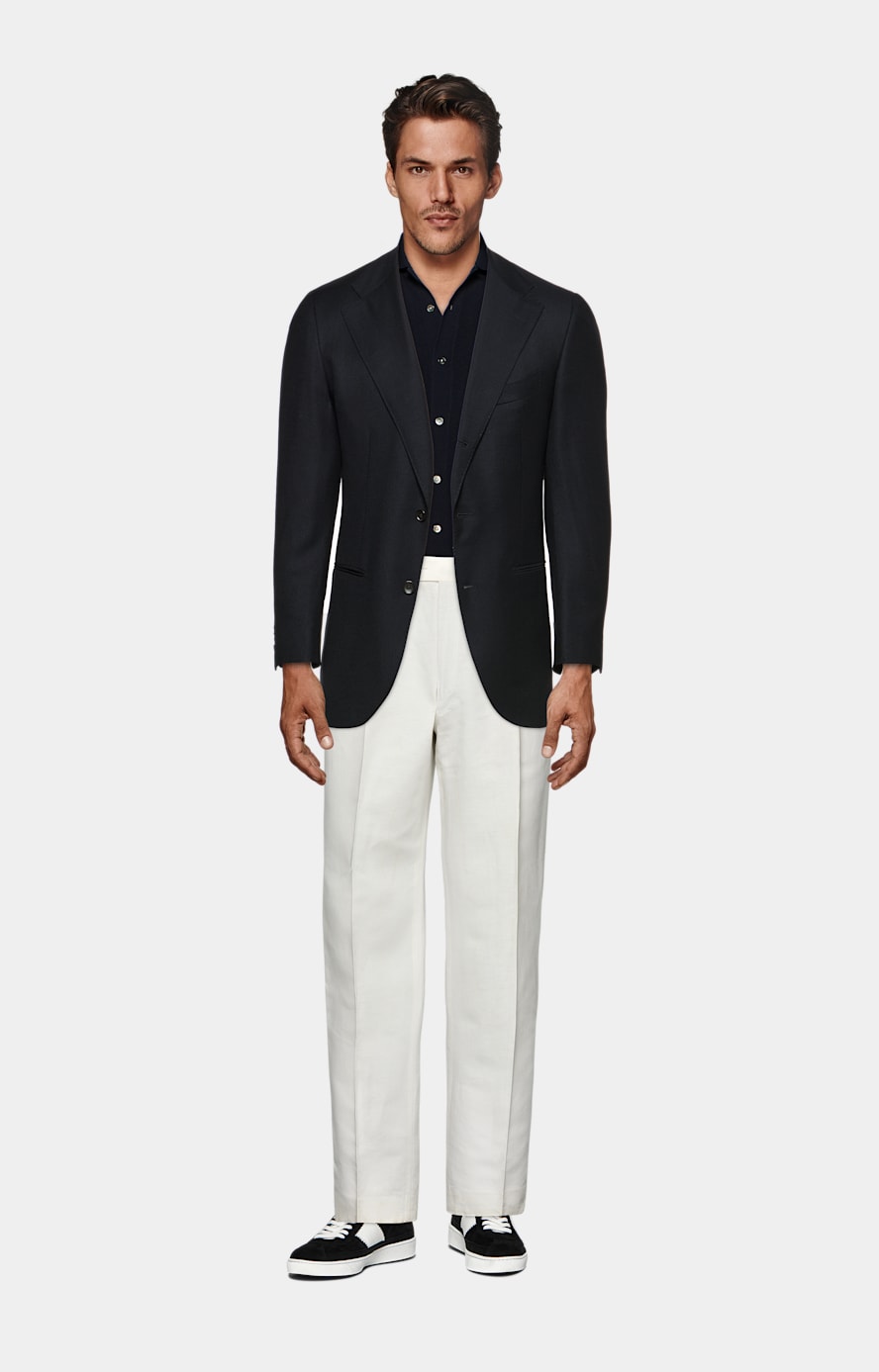 Navy Relaxed Fit Roma Blazer