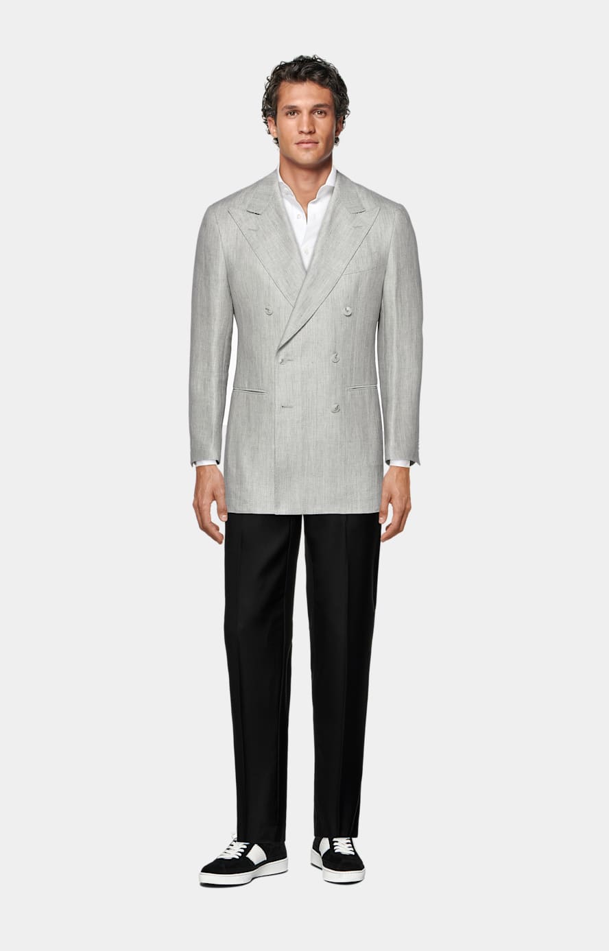 Hemd weiB Doppelmanschette Tailored Fit aus Agyptische Baumwolle SUITSUPPLY Osterreich