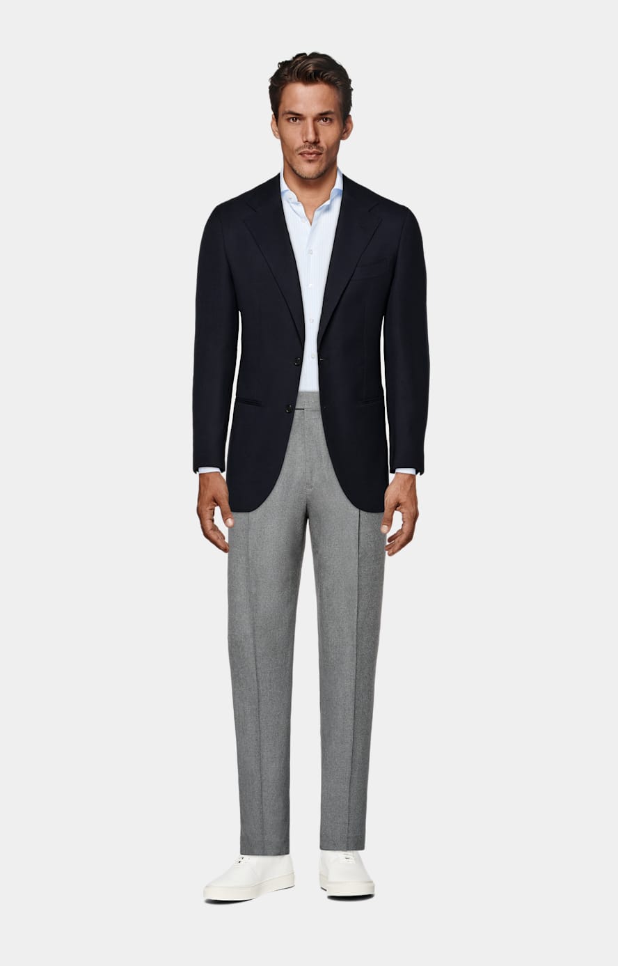 Navy Tailored Fit Havana Blazer in Pure Wool SUITSUPPLY SUITSUPPLY Germany