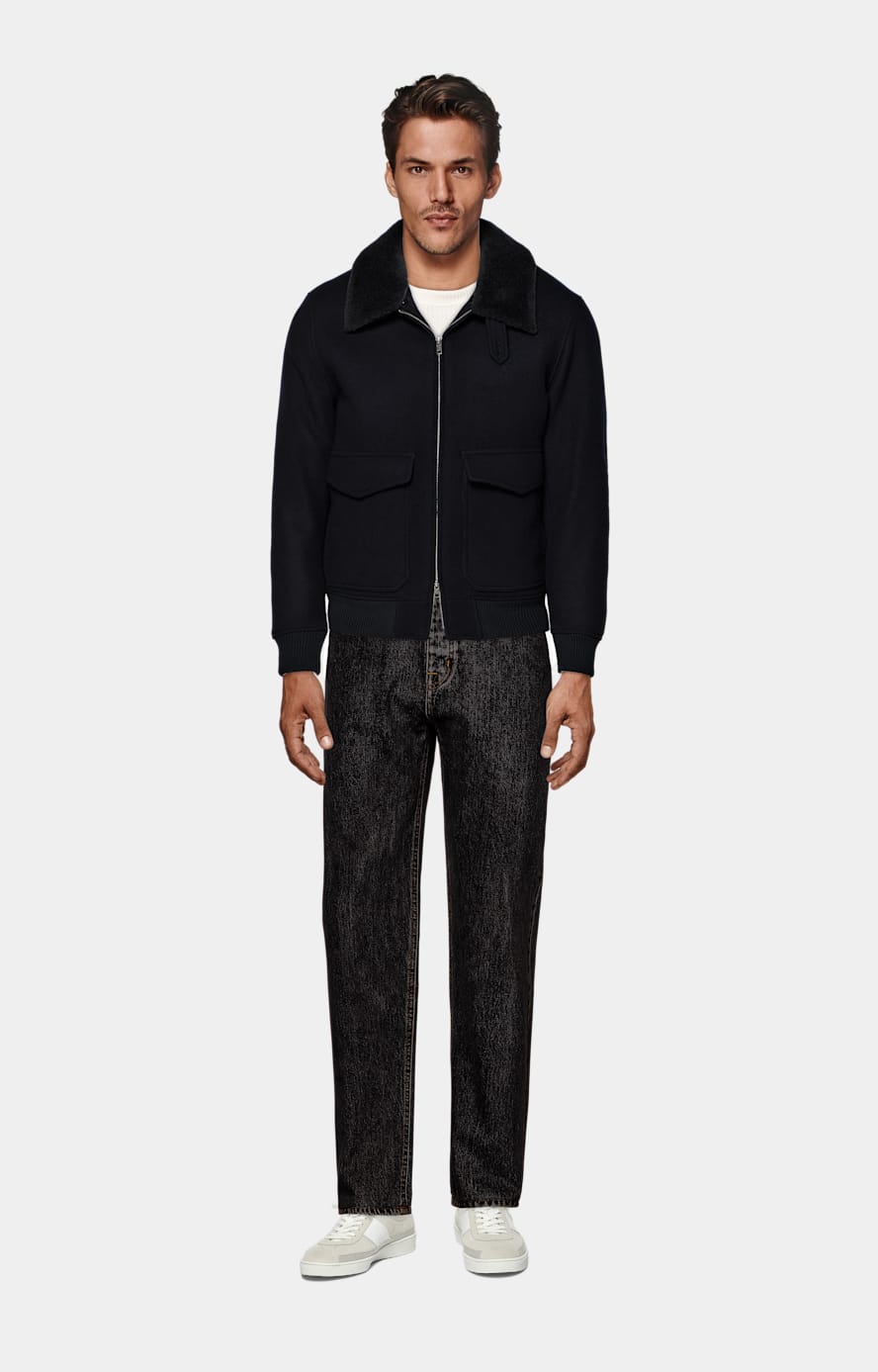Off-White Merino Ribbed Crewneck