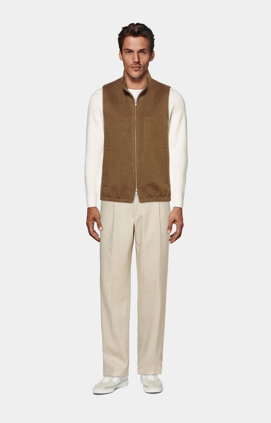 Off-White Merino Ribbed Crewneck
