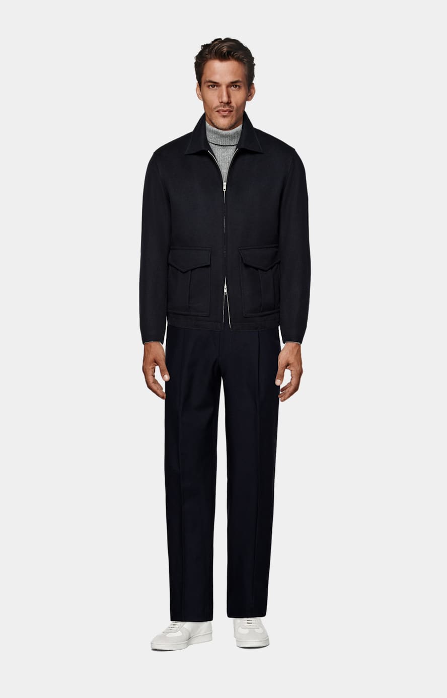 Grey Ribbed Turtleneck
