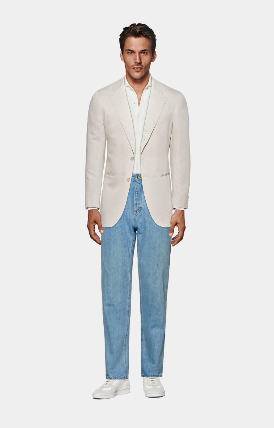 Off-White Long Sleeve Polo Cardigan