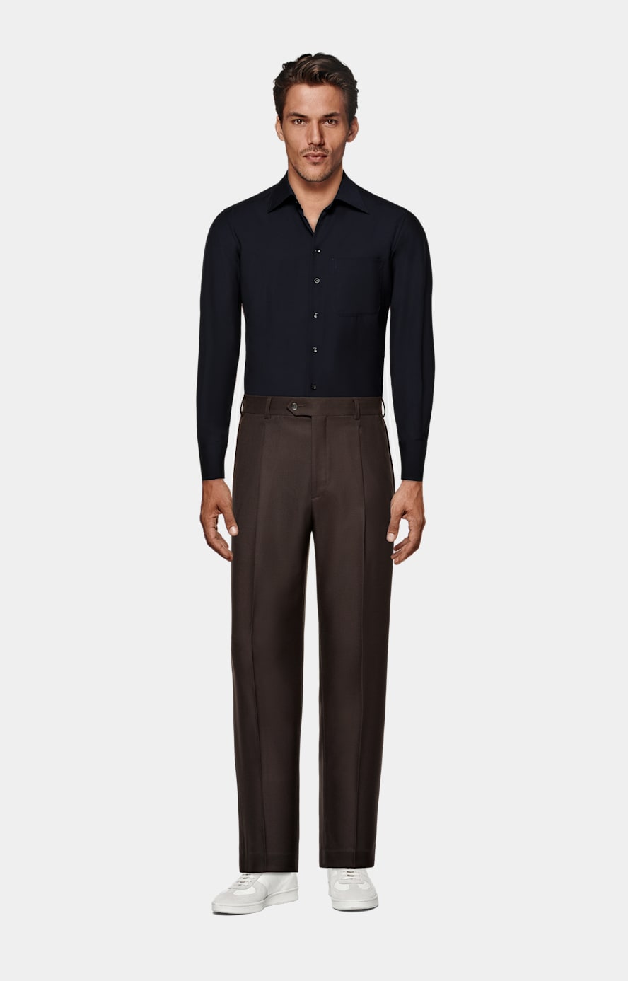 Chemise coupe Tailored bleu marine