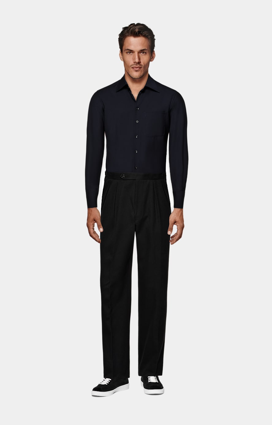 Chemise coupe Tailored bleu marine