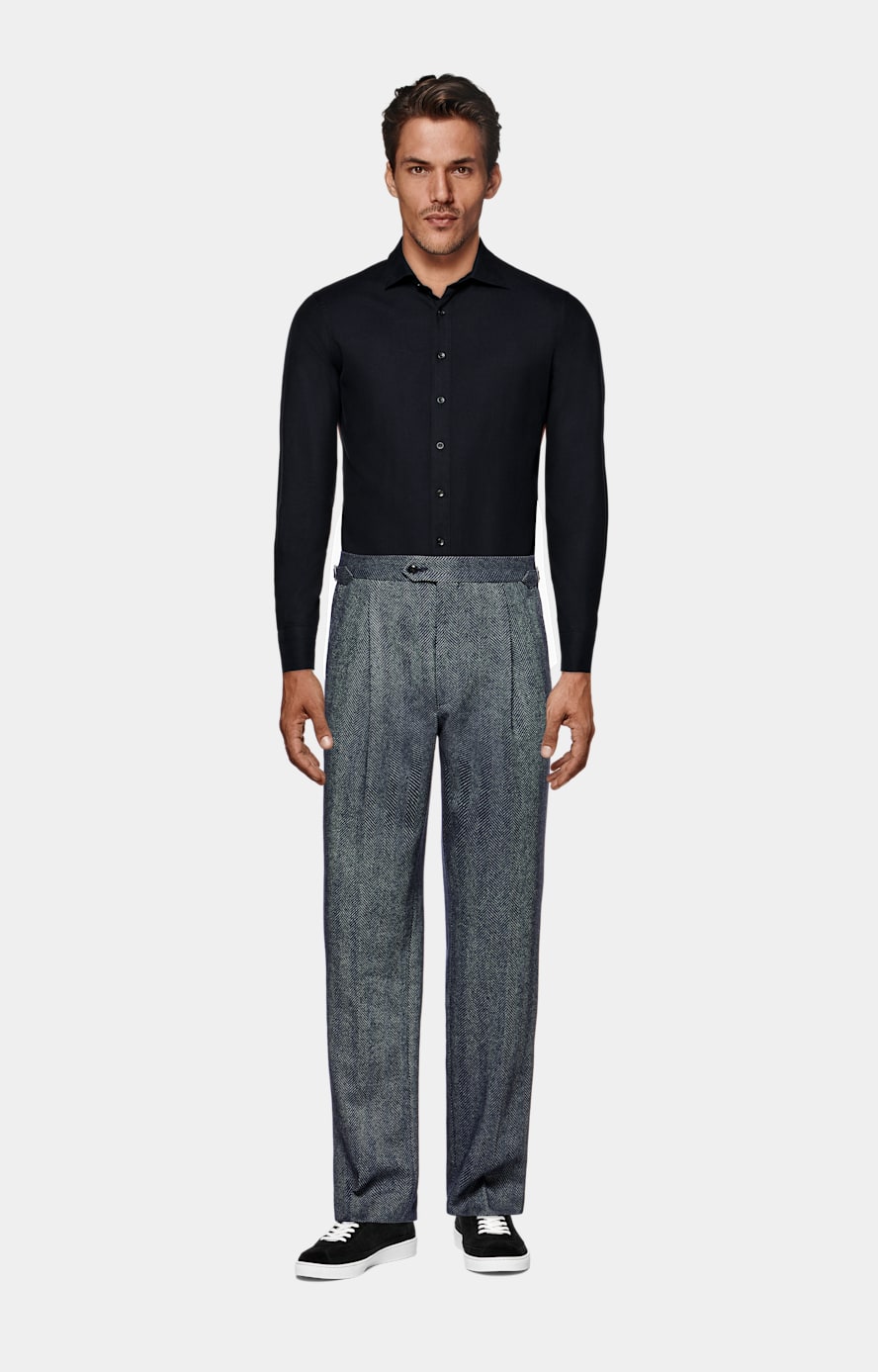 Navy Tailored Fit Shirt