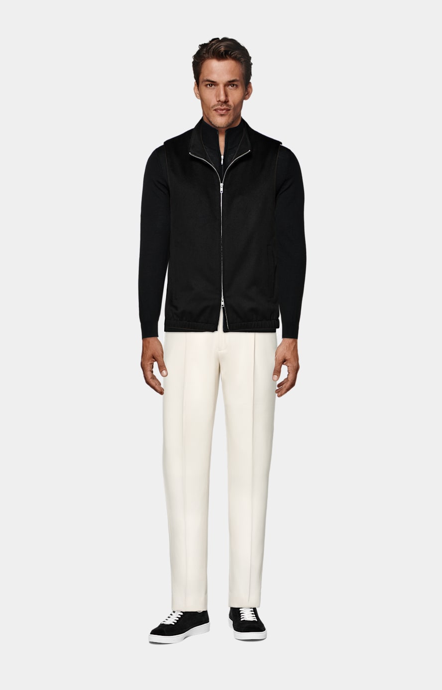 Black Zip Vest