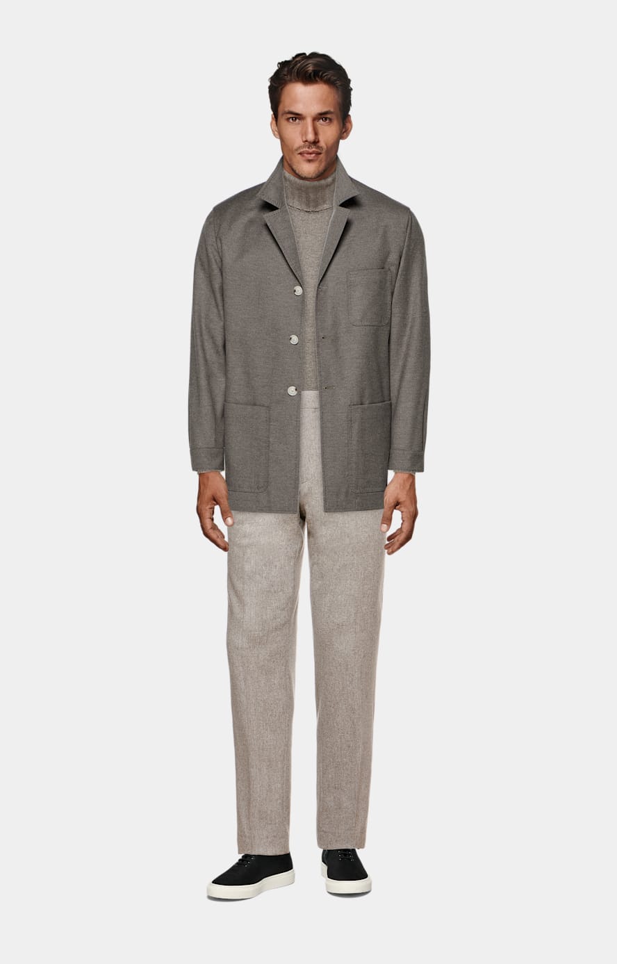 Taupe Turtleneck