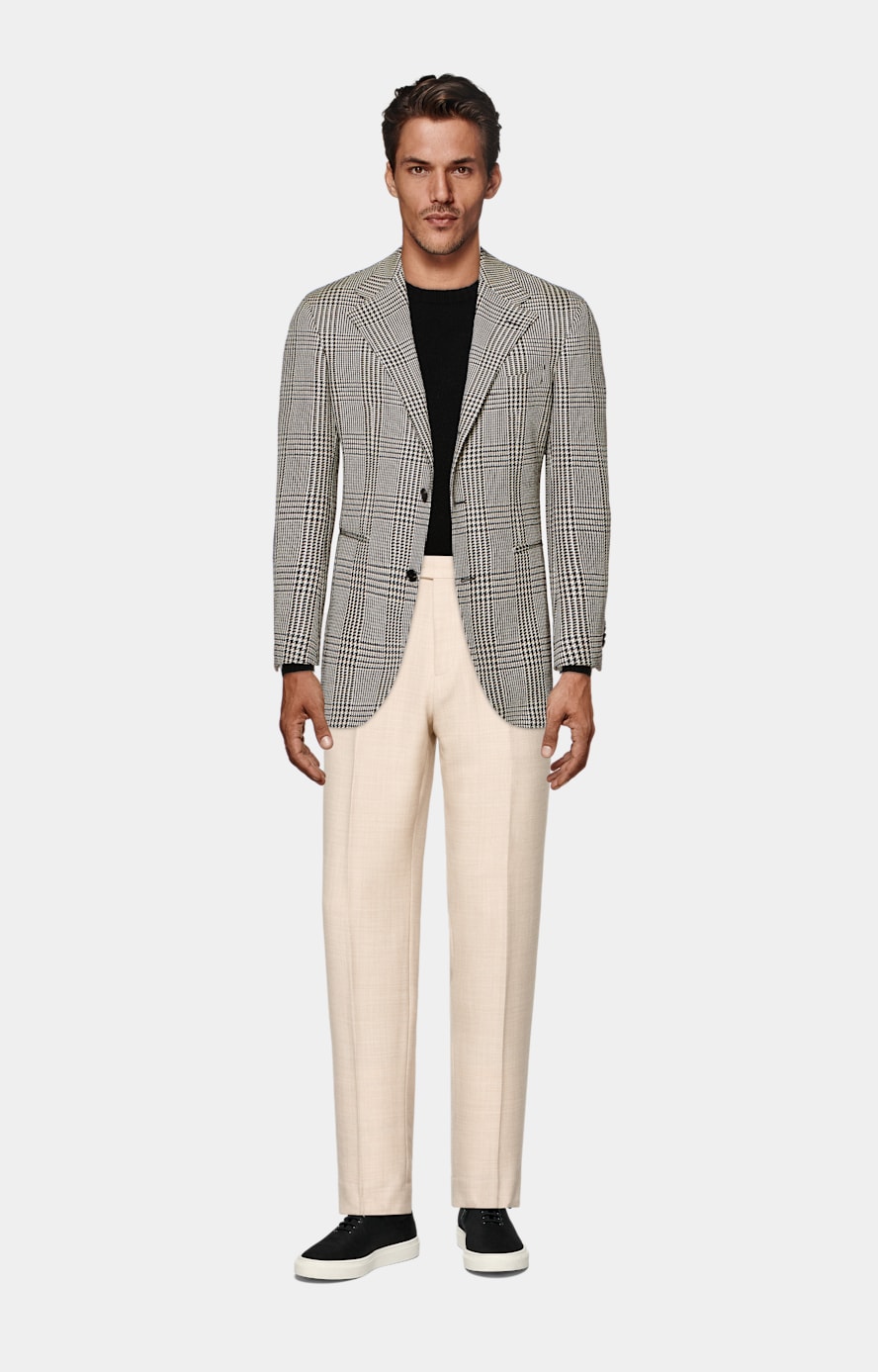 Sand Straight Leg Trousers