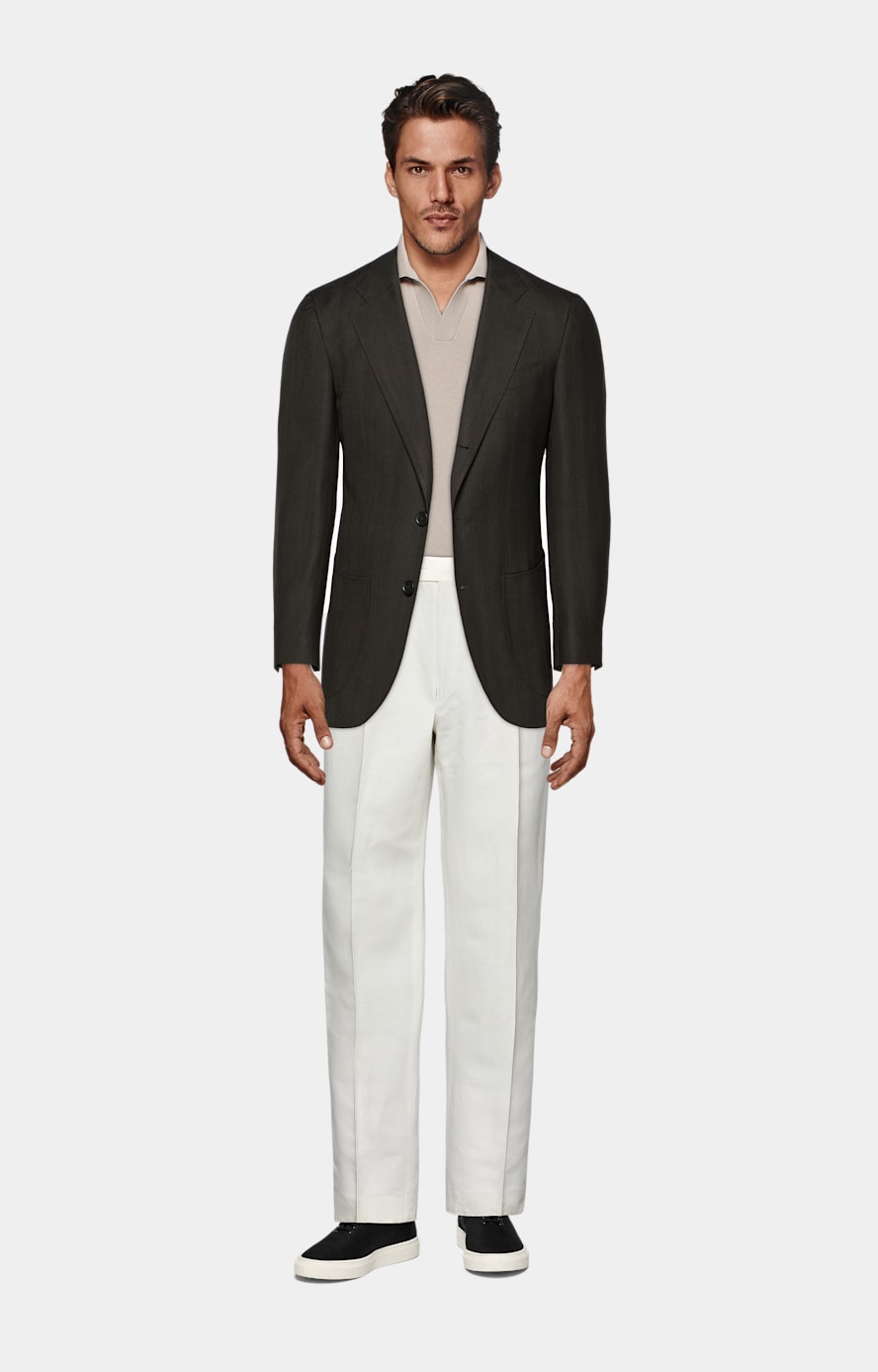 Straight Wide-leg Retro Loose Suit Trousers main image 1