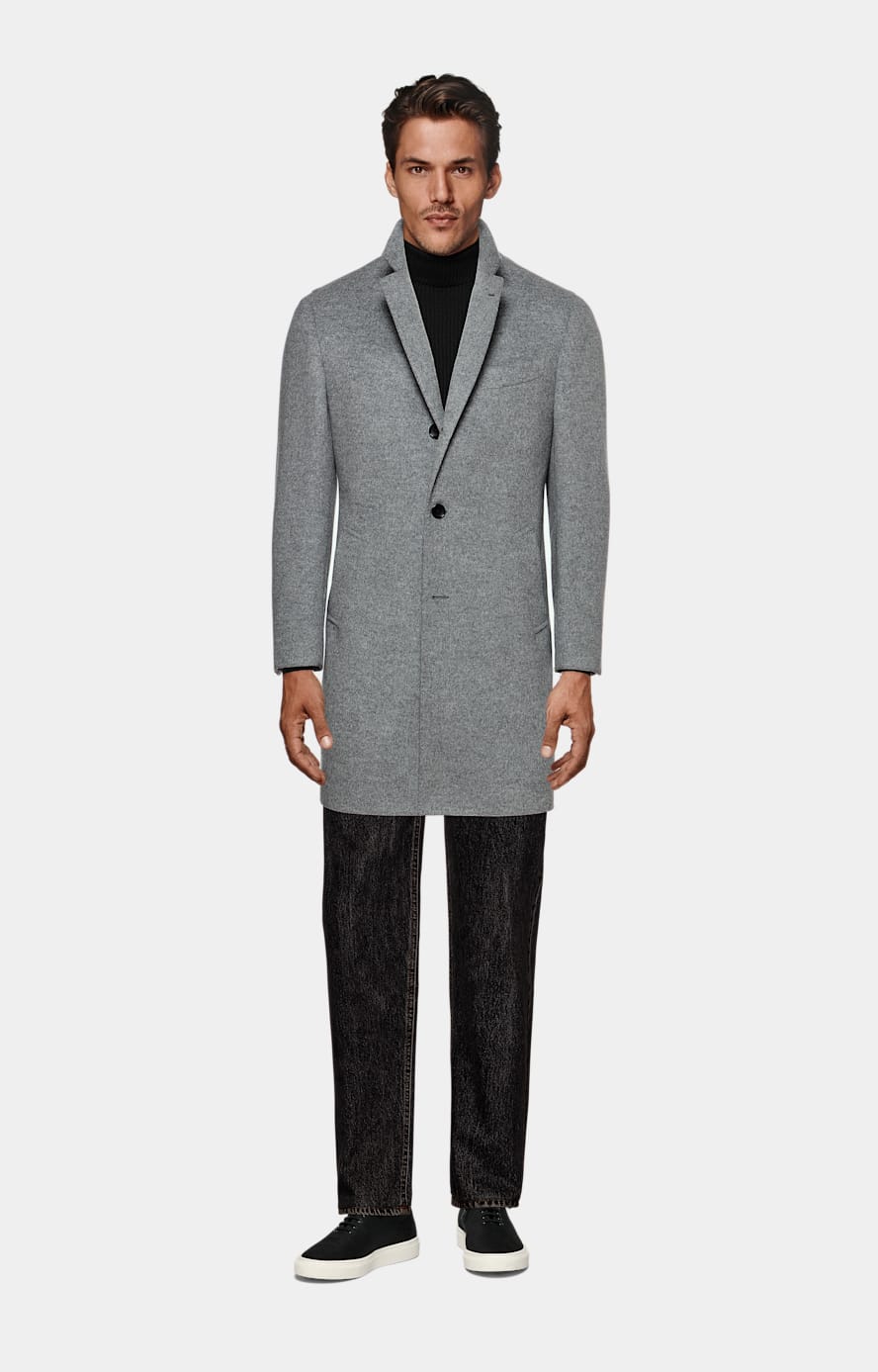 Black Merino Ribbed Turtleneck