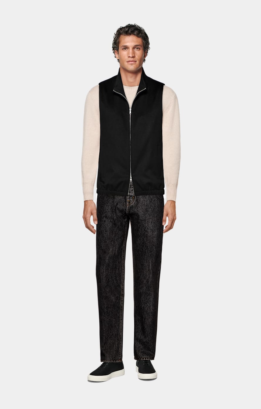 Black Sneaker in Cotton | SUITSUPPLY India