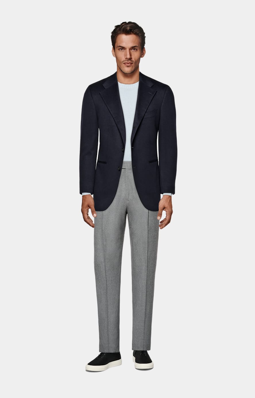 Navy Relaxed Fit Roma Blazer