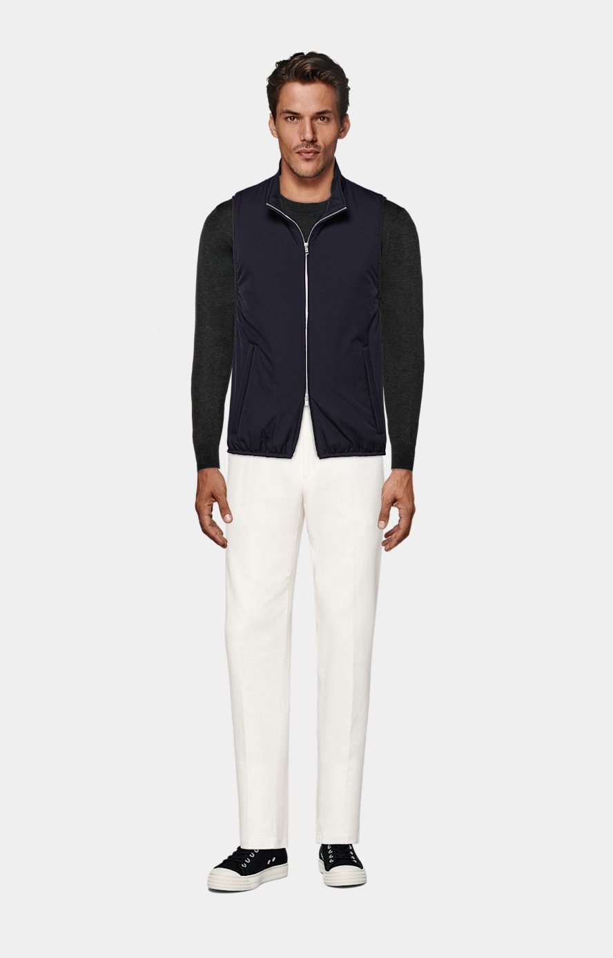 Navy Light Padded Zip Vest