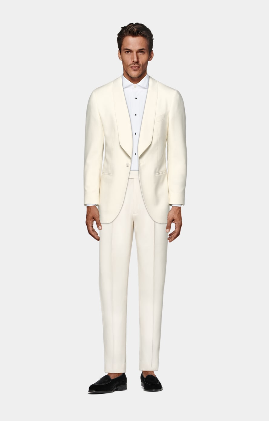 Chemise de smoking plissée coupe Tailored blanche
