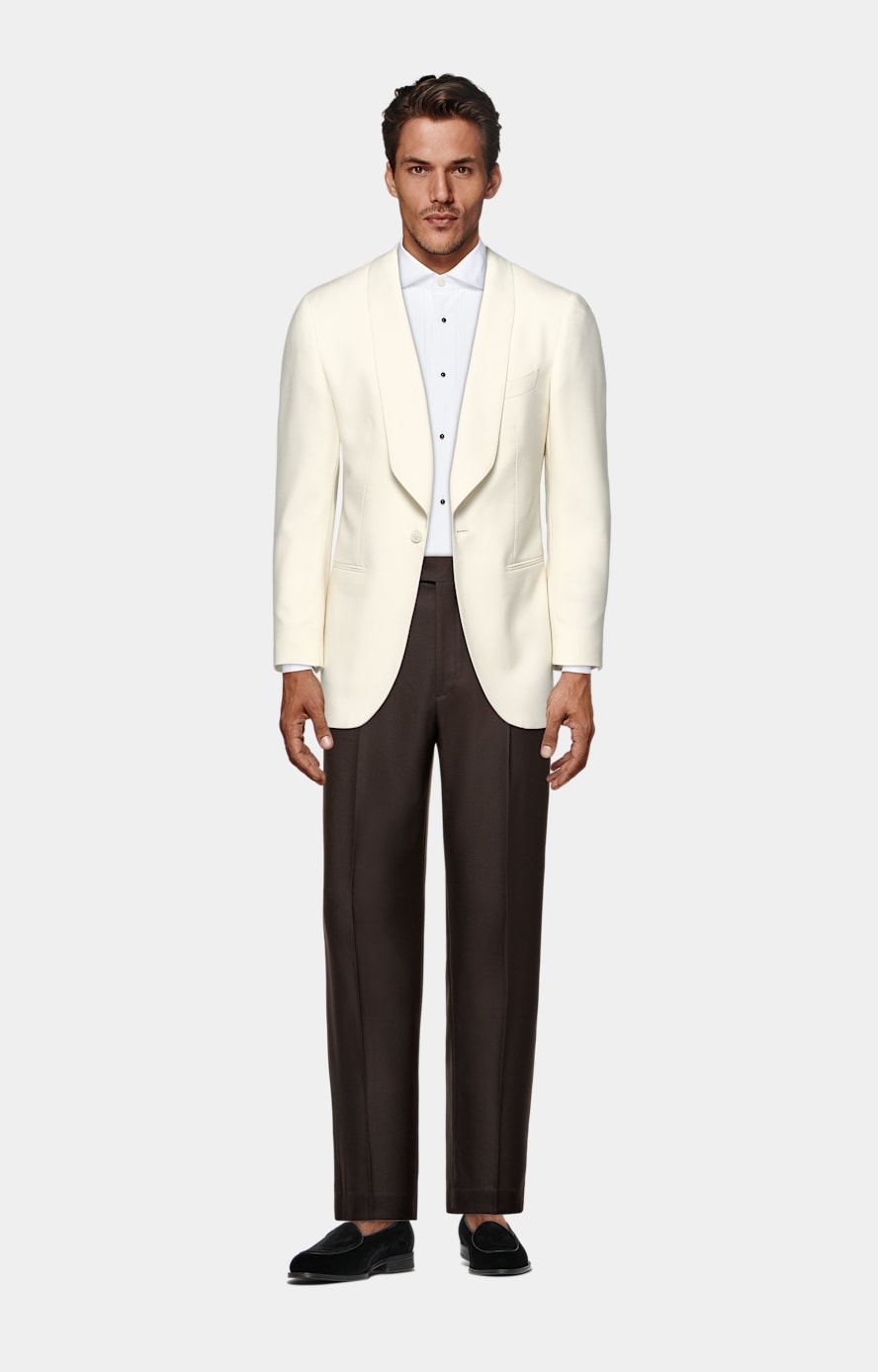 Chemise de smoking plissée coupe Tailored blanche