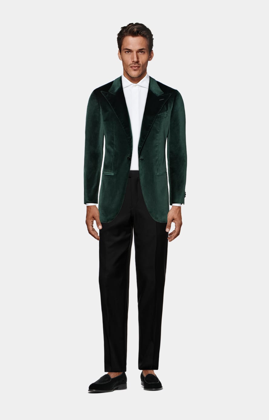 Pantalon de smoking Slim Leg Straight noir