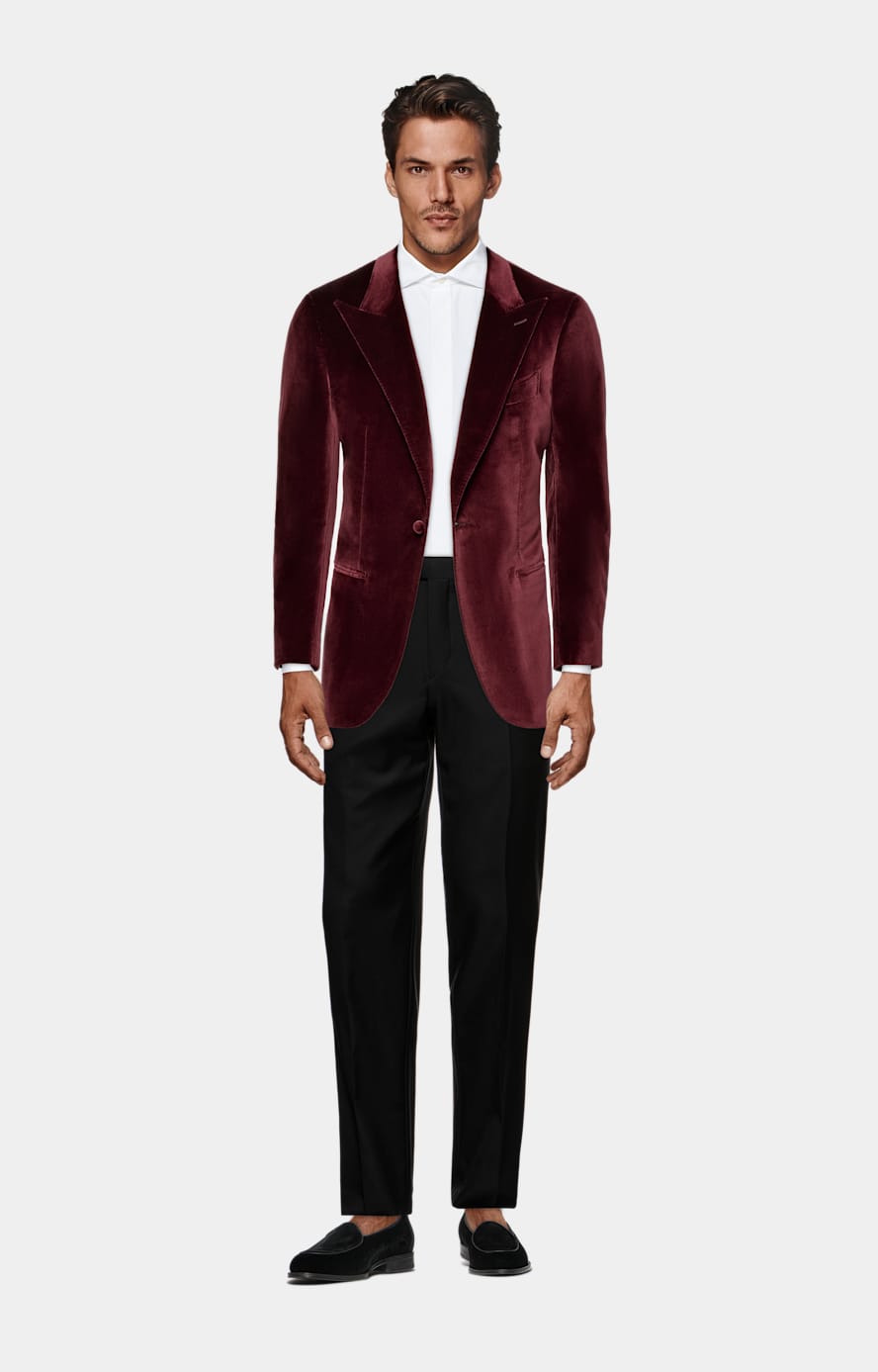 Pantalon de smoking Slim Leg Straight noir