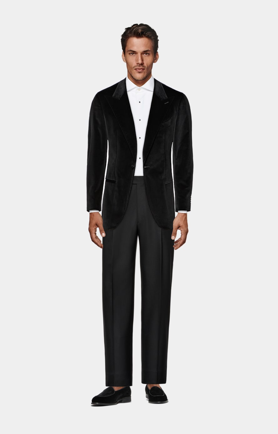 Black Tailored Fit Havana Dinner Jacket
