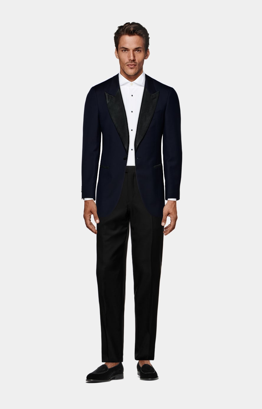 Veste de smoking Lazio coupe Tailored bleu marine