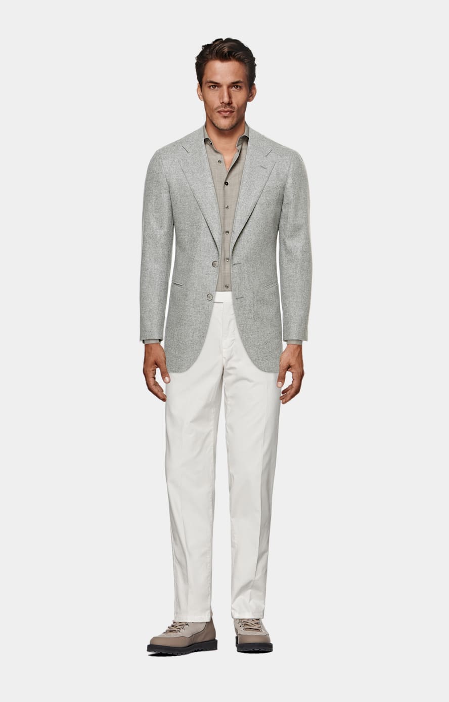 Shirts with grey blazer outlet
