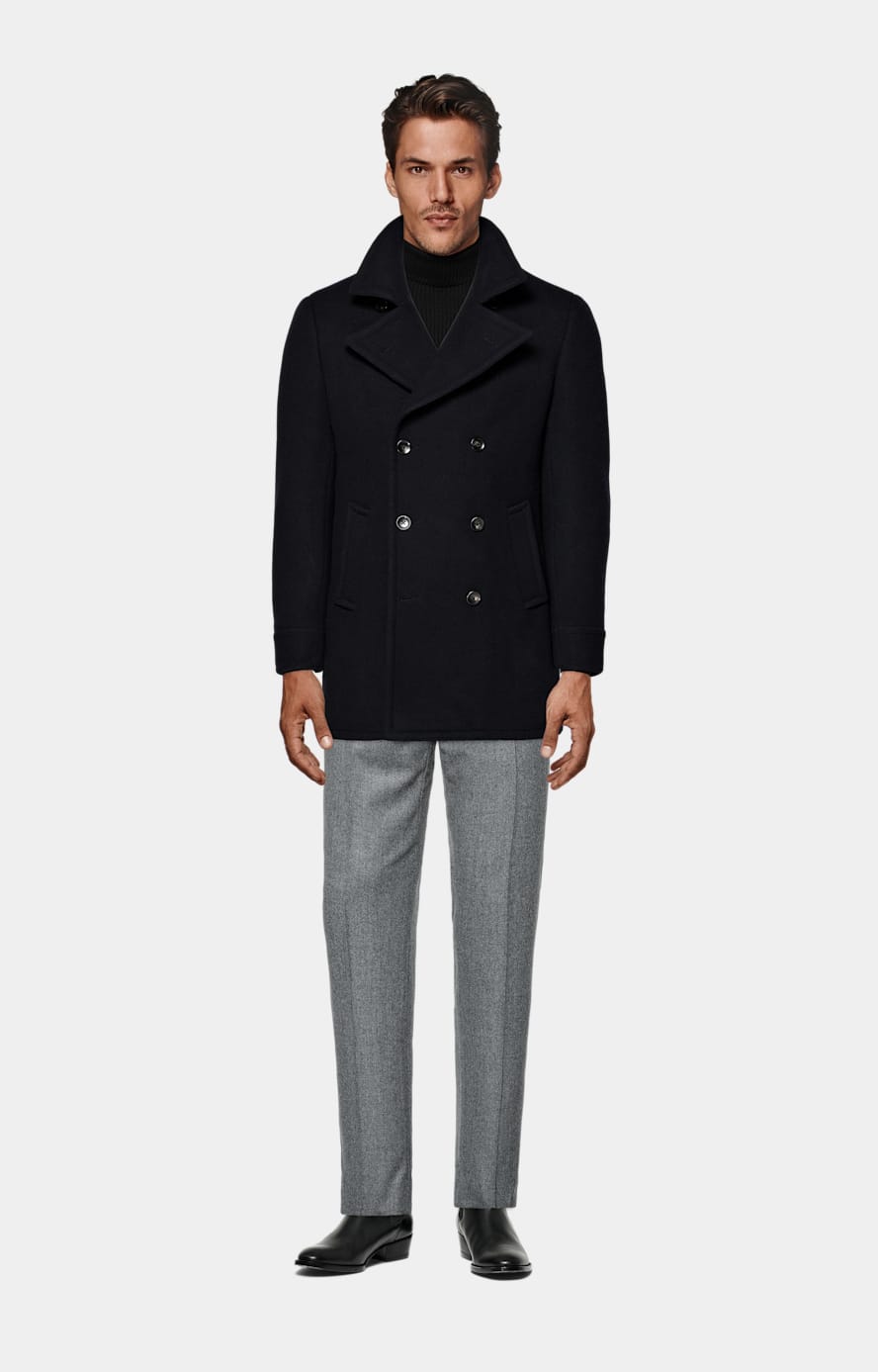 Pure wool peacoat shop
