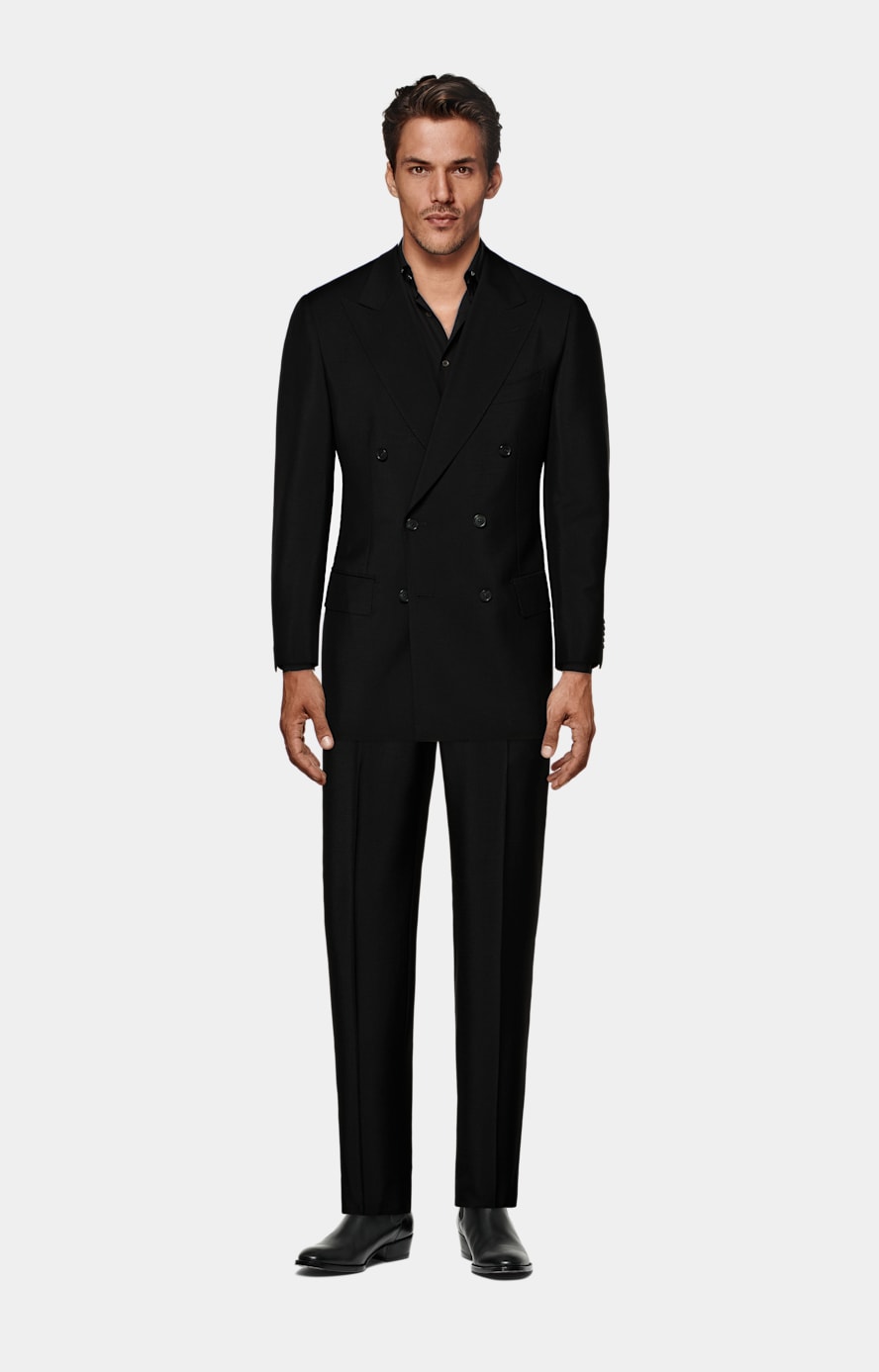 Black Tailored Fit Milano Suit